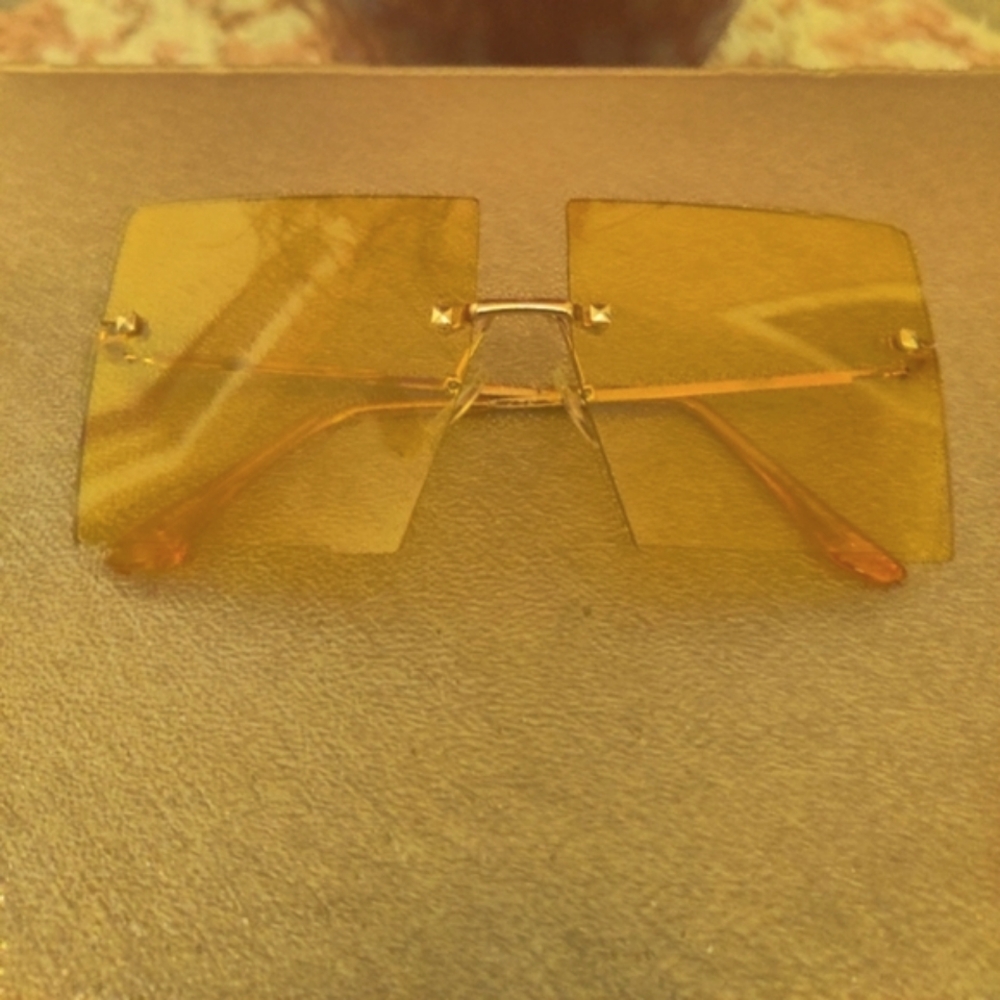Gold Squared Sunglasses